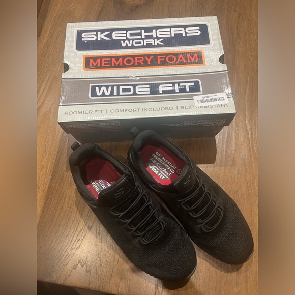 Men’s Skechers Work Relaxed Fit: Cessnock SR Memory Foam Wide Fit Size 11 - Picture 5 of 11